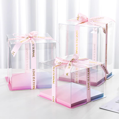 Cajas de embalaje de pasteles hechas a medida Requisito de diseño AI CDR o PDF y espesor de papel El cliente puede decidir