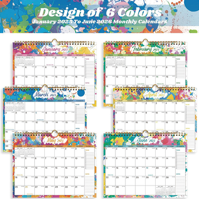 Calendarios de escritorio personalizados de marca comercial a todo color para personalización y marca