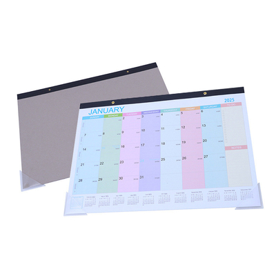 Calendario de pared personalizado Temas vacacionales / estacionales Tipo de papel brillante en espiral