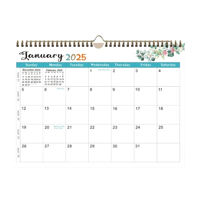 Calendarios de pared personalizados mantienen su negocio organizado y en el camino con los principales días festivos de EE.UU. marcados