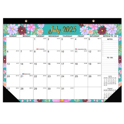 Fin de mes Calendario de pared personalizado con papel brillante y impresión a todo color