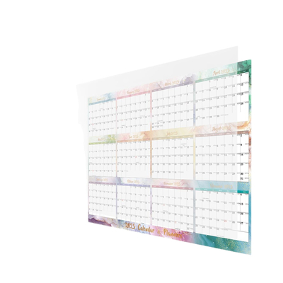 Calendario de pared personalizado en espiral con tema navideño / estacional e impresión a todo color