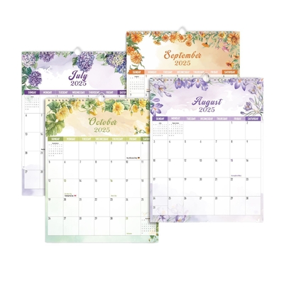 Impresión de calendario personalizado brillante personalizado para tema de vacaciones / estacionales