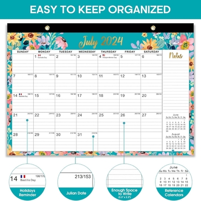 Las vacaciones principales de EE.UU. Las vacaciones marcadas de negocios de marca de escritorio personalizado Calendarios de 12 x 12 pulgadas