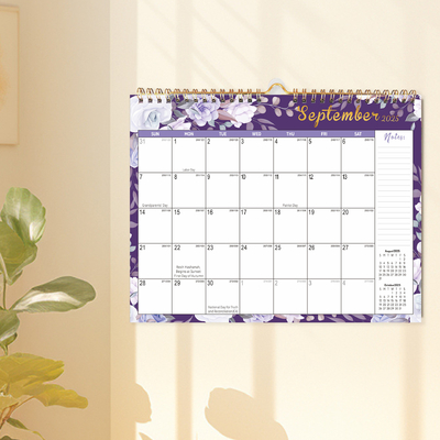 Impresión en color de calendarios de pared personalizados para visibilidad de su negocio