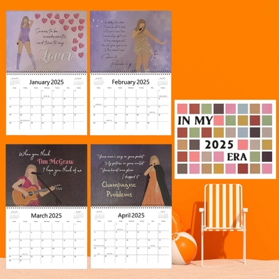 Calendarios de pared personalizados a medida, impresión a todo color