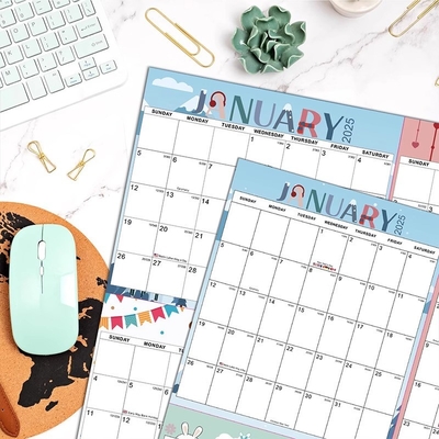 Diciembre Fin de mes Calendarios de pared personalizados Principales días festivos de EE.UU. Marcado para necesidades de personalización