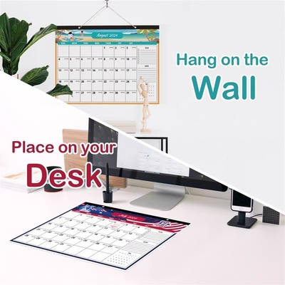 Impresión de calendario personalizado en papel personalizable para la estrategia de marketing