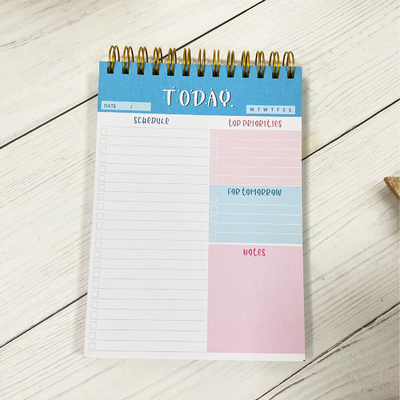Cuaderno monocromático con técnica de diseño en relieve Color personalizado en esquema de colores monocromático