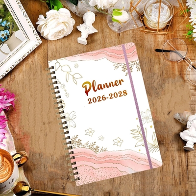Libreta A5 personalizada de tapa dura en esquema de colores pastel
