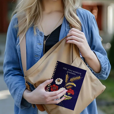 Cuaderno de tapa dura en espiral con diseño en relieve para rendimiento empresarial