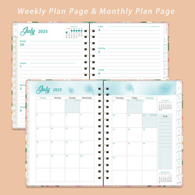 Cuaderno de tapa dura espiral personalizado con impresión de logotipo tamaño A5