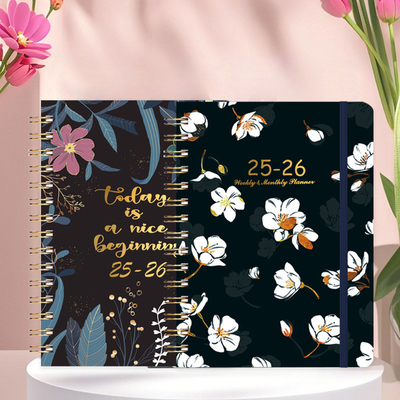 Cuaderno de portada en espiral A5 personalizado con diseño en relieve