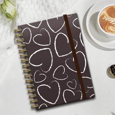 Cuaderno de diario personalizado con material de tapa dura y opción de personalización de la portada
