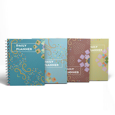 Embossed Spiral Hardcover Notebook One Subject Paper Ideal for Note Taking Journaling and Daily Planning Tasks