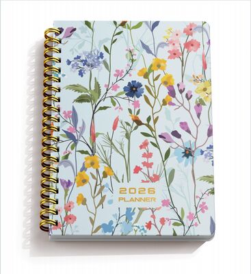 Cuaderno de espiral con tapa dura, páginas blancas, color blanco, diseñado para profesionales, tapa dura duradera y estilo funcional