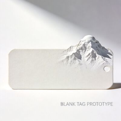 3x5 Inches Custom Printed Hang Tags Featuring Barcode Customization Crafted for Product Tagging and Inventory Management