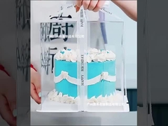 Envases de pasteles transparentes de alta calidad y respetuosos con el medio ambiente.