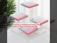 Cajas de tarta para la impresión profesional en CMYK/Pantone para la distribución y venta de galletas
