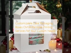 Cajas de embalaje de pasteles personalizables Servicios de impresión CMYK/Pantone para sus necesidades personalizadas