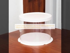 Se aceptan cajas de pastel para pedidos personalizados con impresión offset CMYK/Pantone e impresión personalizada