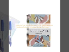 Mejora tu viaje artístico con un cuaderno de tapa dura en espiral A5 con técnica de diseño en relieve