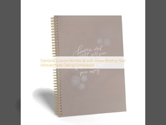 Cuaderno personalizado estándar con encuadernación de tornillo: tu compañero de apuntes definitivo