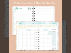 Cuaderno Vintage Personalizado para Profesionales de Negocios y Ejecutivos