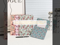 Opción de personalización de cuaderno de diario personalizado Impresión de logotipo y esquema de colores pastel para personalización