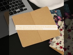 15 páginas Cuaderno de tapa dura espiral para uso académico Escenario Esquema de colores monocromático