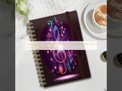 Cuaderno de espiral de tapa dura con esquema de colores pastel, alta durabilidad y papel blanco