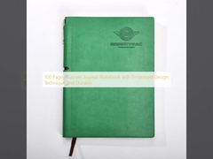 Cuaderno de diario personalizado de 100 páginas con técnica de diseño en relieve y duradero
