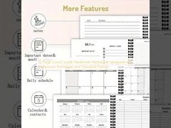 15 Cuenta de páginas Cuaderno de cubierta dura en espiral diseñado con técnica en relieve y diseño estándar