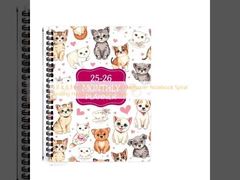 5.8 X 8.3 pulgadas Vintage Espiral Cuaderno de tapa dura Espiral de encuadernación de tapa dura Estilo Vintage