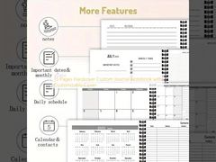 15 páginas de tapa dura Diario personalizado Cuaderno con tapa personalizable