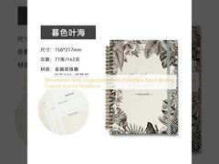 Organización de notas racionalizada con un cuaderno de diario personalizado sin bolsillo