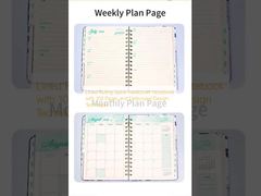 Cuaderno de espiral con forro y tapa dura, con 100 páginas y técnica de diseño en relieve