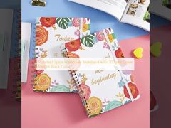 Cuaderno estándar de espiral con tapa de 300 g/m² de color negro