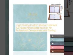 Cuaderno de diario personalizado con impresión de logotipo, 100 páginas, diarios personalizados para desarrollo profesional y capacitación