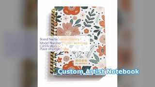 Cuaderno espiral en relieve personalizado para artistas