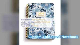 Cuadernos en relieve personalizados Material de oficina profesional