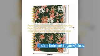 Cuaderno de diario personalizado Organice ideas rápidamente