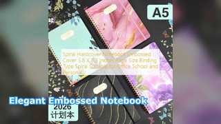 Cuaderno Espiral De Tapa Dura Elegante En Relieve