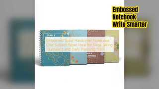 Cuaderno de espiral en relieve para notas y diarios